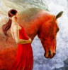 Схема вышивки «Красный конь»