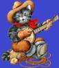 Схема вышивки «Кот с банджо»