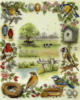 Схема вышивки «Семплер с птицами»