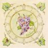 Схема вышивки «Часы виноград»