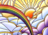 Схема вышивки «Солнце и радуга»
