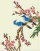 Схема вышивки «Синие птички»
