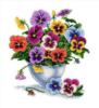 Схема вышивки «Цветики, цветочки»