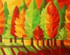Схема вышивки «Осенние деревья»