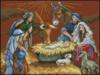Схема вышивки «Рождение Иисуса»