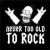 Схема вышивки «Never too old to rock»