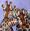 Схема вышивки «Подушка с жирафами»