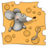Схема вышивки «Мышка в сыре»