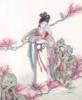 Схема вышивки «Женщина и сакура»