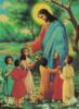 Схема вышивки «Исус Христос с детьми»