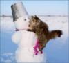 Кот и снеговик: оригинал