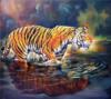 Тигр в водоеме: оригинал
