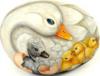 Схема вышивки «Лебедь с детками»