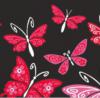 Схема вышивки «Подушка  Бабочки»