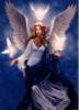 Схема вышивки «Ангел с голубями»