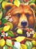 Схема вышивки «Медведь и малина»