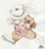 Схема вышивки «Спешащий кролик»