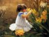 Маленькая девочка с цветочками): оригинал