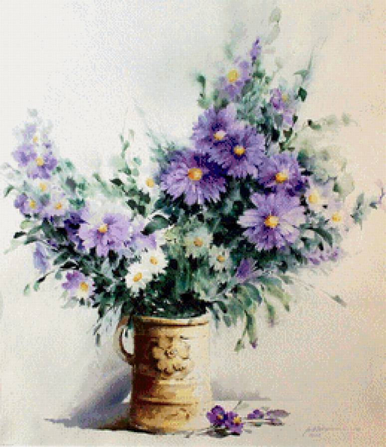 букеты цветов  в вазе
